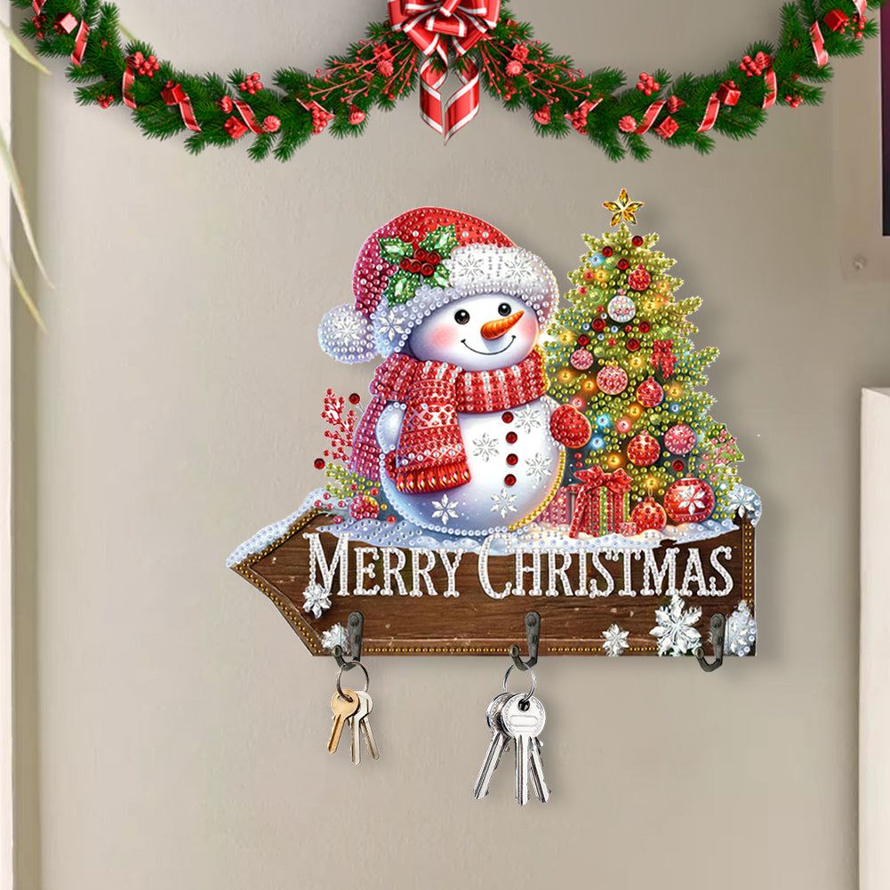 Welcome Home Xmas Wood DIY Diamond Art Hanging Hooks Diamond Painting Art Hooks