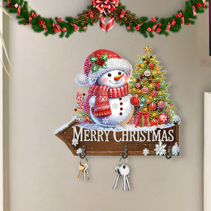 Welcome Home Xmas Wood DIY Diamond Art Hanging Hooks Diamond Painting Art Hooks