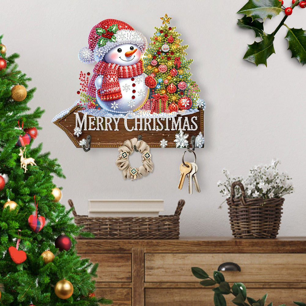 Welcome Home Xmas Wood DIY Diamond Art Hanging Hooks Diamond Painting Art Hooks
