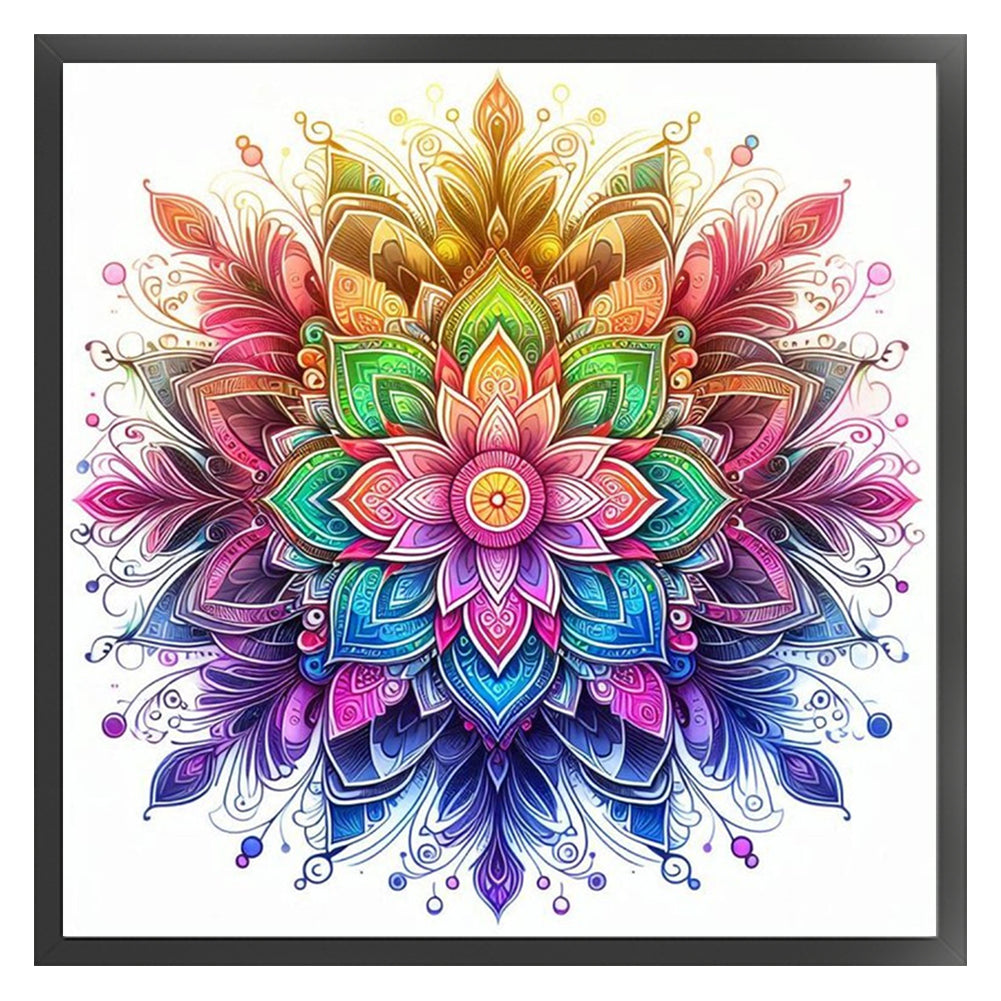 Mandala - 18CT Stamped Cross Stitch 25*25CM