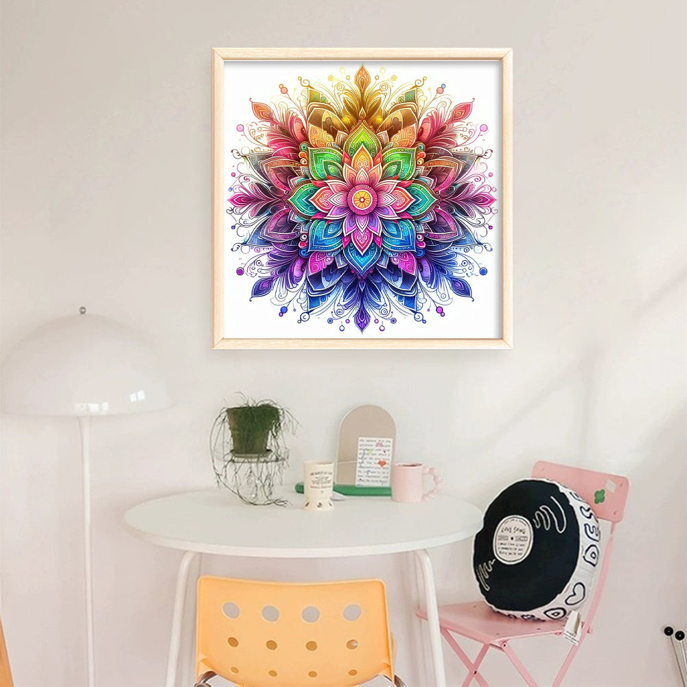 Mandala - 18CT Stamped Cross Stitch 25*25CM