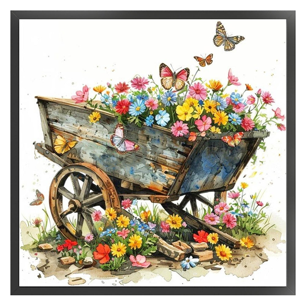 Float - 18CT Stamped Cross Stitch 25*25CM