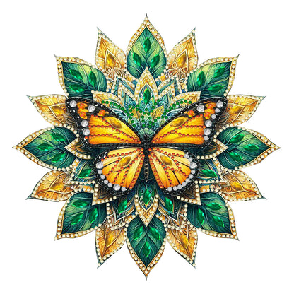 Butterfly Mandala 2D Flat DIY Diamond Art Pendant Wall Decor for Home & Windows
