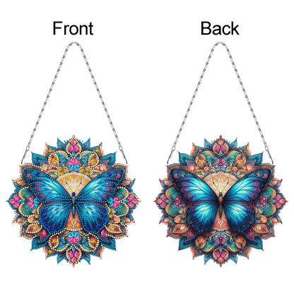Butterfly Mandala 2D Flat DIY Diamond Art Pendant Wall Decor for Home & Windows