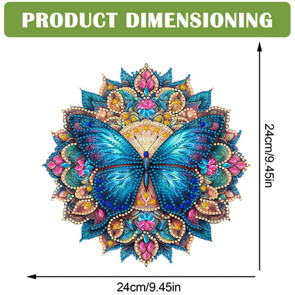 Butterfly Mandala 2D Flat DIY Diamond Art Pendant Wall Decor for Home & Windows