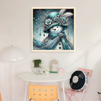 Christmas Snowman - 11CT Stamped Cross Stitch 40*40CM