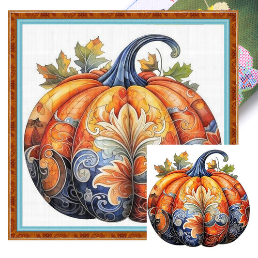 Halloween Pumpkins - 11CT Stamped Cross Stitch 45*45CM