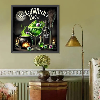Halloween Magic Witch - Full Round Drill Diamond Painting 40*40CM