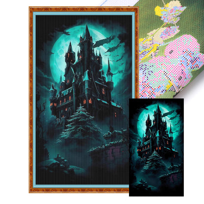 Castle - 11CT Stamped Cross Stitch 40*70CM