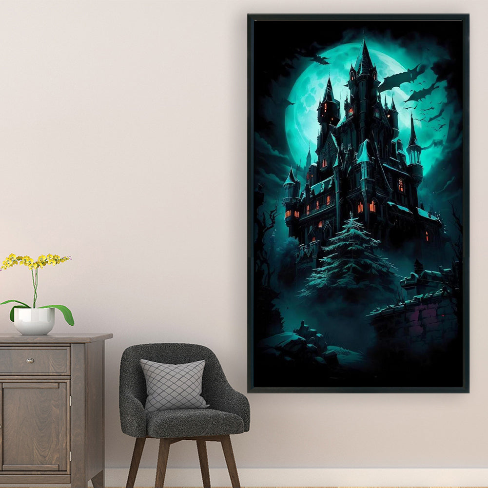 Castle - 11CT Stamped Cross Stitch 40*70CM