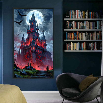 Bat Castle - 11CT Stamped Cross Stitch 40*70CM