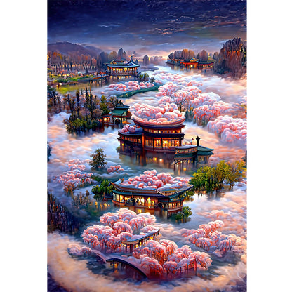 Dream Scenery - 18CT Stamped Cross Stitch 40*60CM