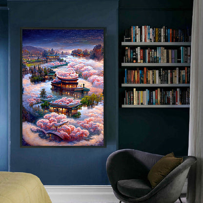 Dream Scenery - 18CT Stamped Cross Stitch 40*60CM