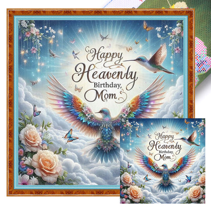 Bird With Musical Notes - 11CT Stamped Cross Stitch 40*40CM