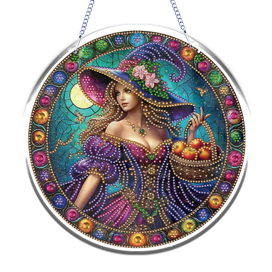 Halloween Theme 2D Flat DIY Hanging Diamond Art Kits Home Wall Decoration Crafts