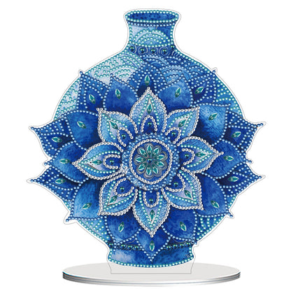 2D Flat Vase DIY Desktop Diamond Art Kits Diamond Painting Desktop Ornaments Kit