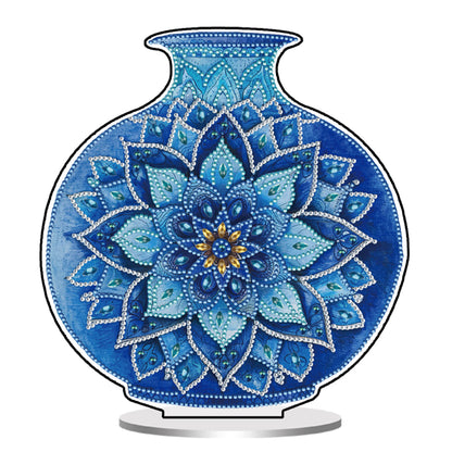 2D Flat Vase DIY Desktop Diamond Art Kits Diamond Painting Desktop Ornaments Kit