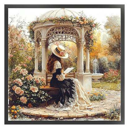 Victorian Girl - 14CT Stamped Cross Stitch 50*50CM