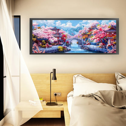 Spring In Jiangnan - 11CT Stamped Cross Stitch 200*75CM(Mona Lisa Brand)