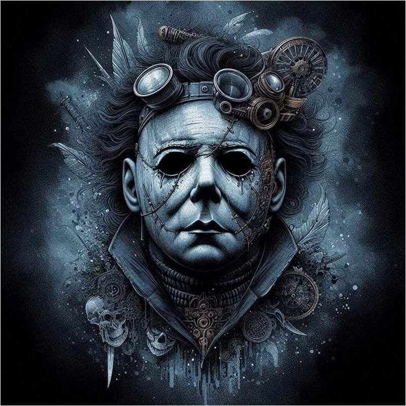 Scary People - Full Round Drill Diamond Painting 40*40CM