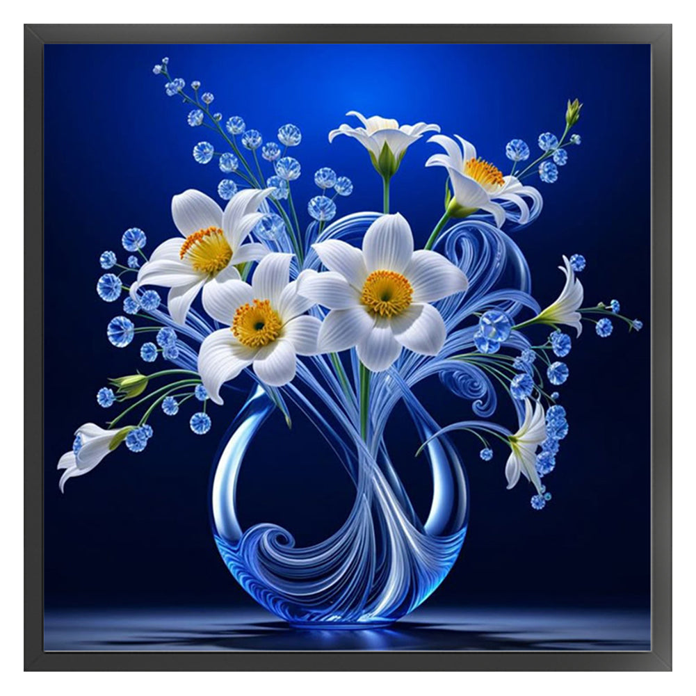 Luminous Vase - 11CT Stamped Cross Stitch 40*40CM