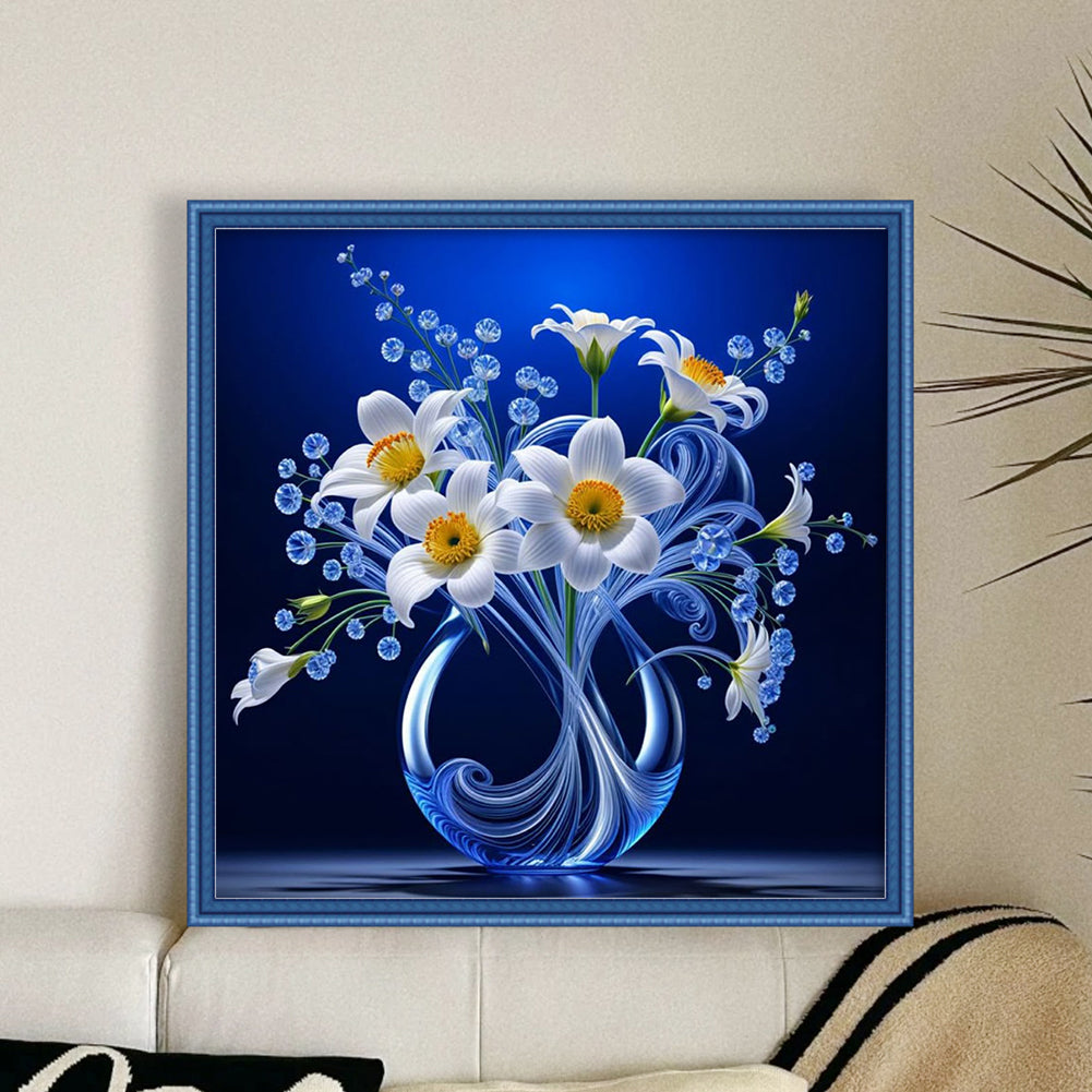 Luminous Vase - 11CT Stamped Cross Stitch 40*40CM