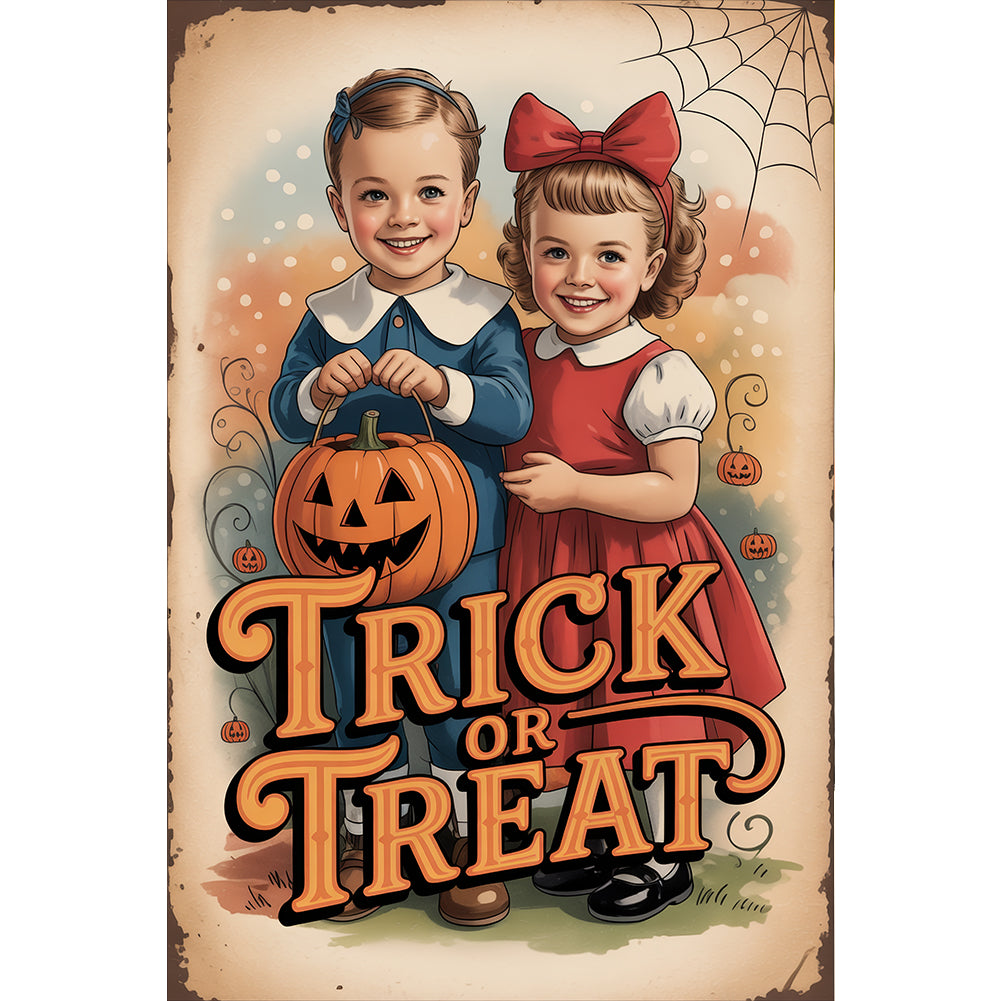 Trick Or Treat - Full Round Drill Diamond Painting 30*45CM