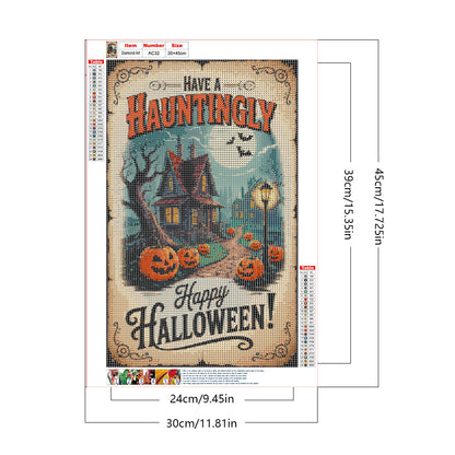 Halloween Castle - Full Round Drill Diamond Painting 30*45CM