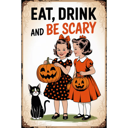 Halloween Children - Full Round Drill Diamond Painting 30*45CM