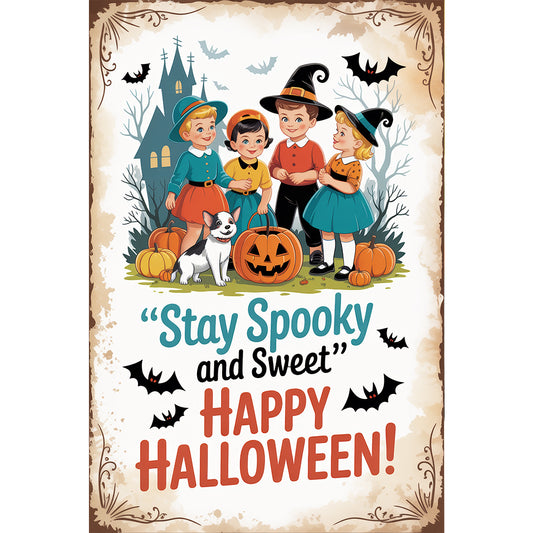 Halloween Atmosphere - Full Round Drill Diamond Painting 30*45CM