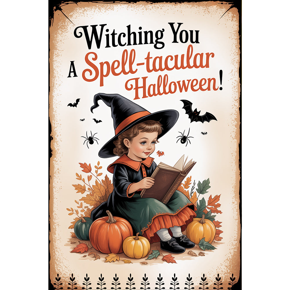 Halloween - Full Round Drill Diamond Painting 30*45CM