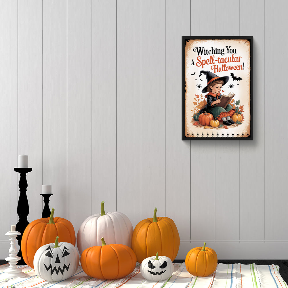 Halloween - Full Round Drill Diamond Painting 30*45CM