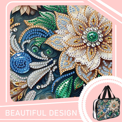 DIY Diamond Art Rhinestone Makeup Bag Crystal Transparent PVC Storage Pack Gift