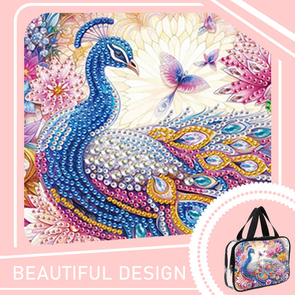 DIY Diamond Art Rhinestone Makeup Bag Crystal Transparent PVC Storage Pack Gift