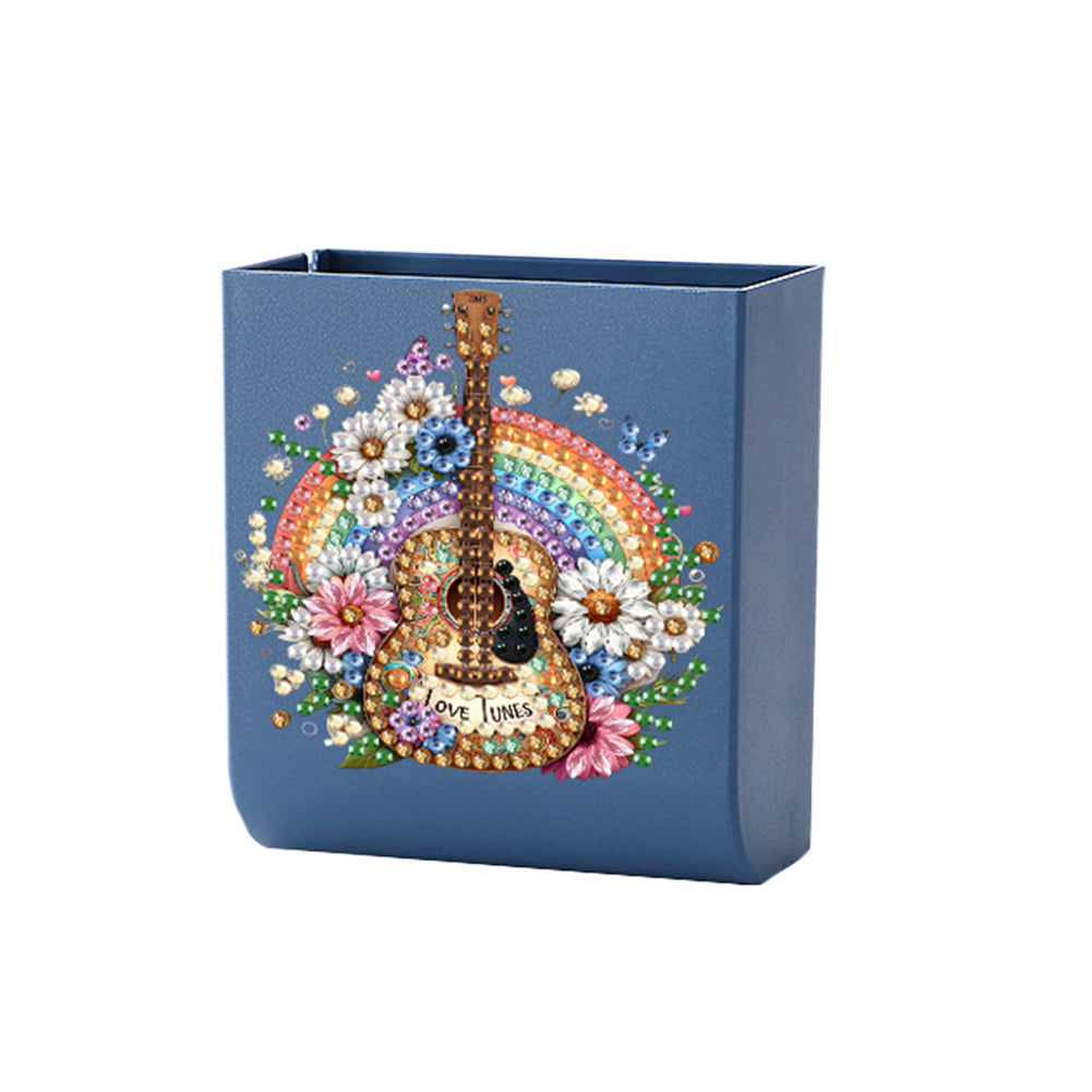 Guitar Rainbow DIY Diamond Painting Kit Wall-Mounted Phone Charging Station