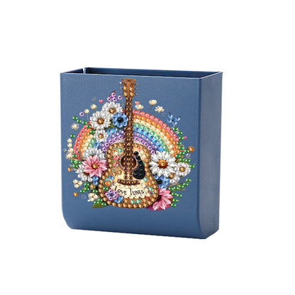 Guitar Rainbow DIY Diamond Painting Kit Wall-Mounted Phone Charging Station