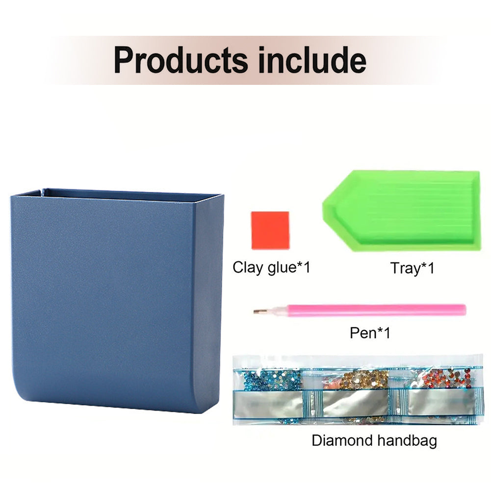 Cat Coffee DIY Diamond Painting Kit Wall-Mounted Phone Charging Station Decor