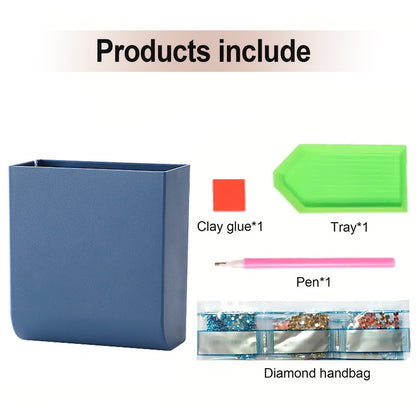 Cat Coffee DIY Diamond Painting Kit Wall-Mounted Phone Charging Station Decor