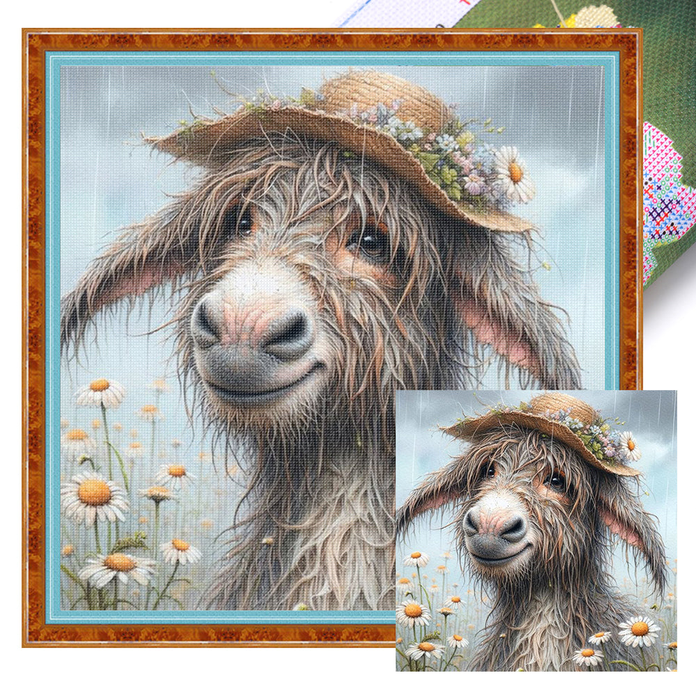 Donkey - 11CT Stamped Cross Stitch 40*40CM