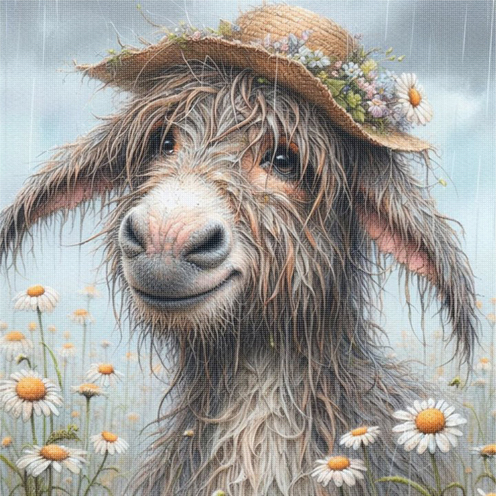Donkey - 11CT Stamped Cross Stitch 40*40CM