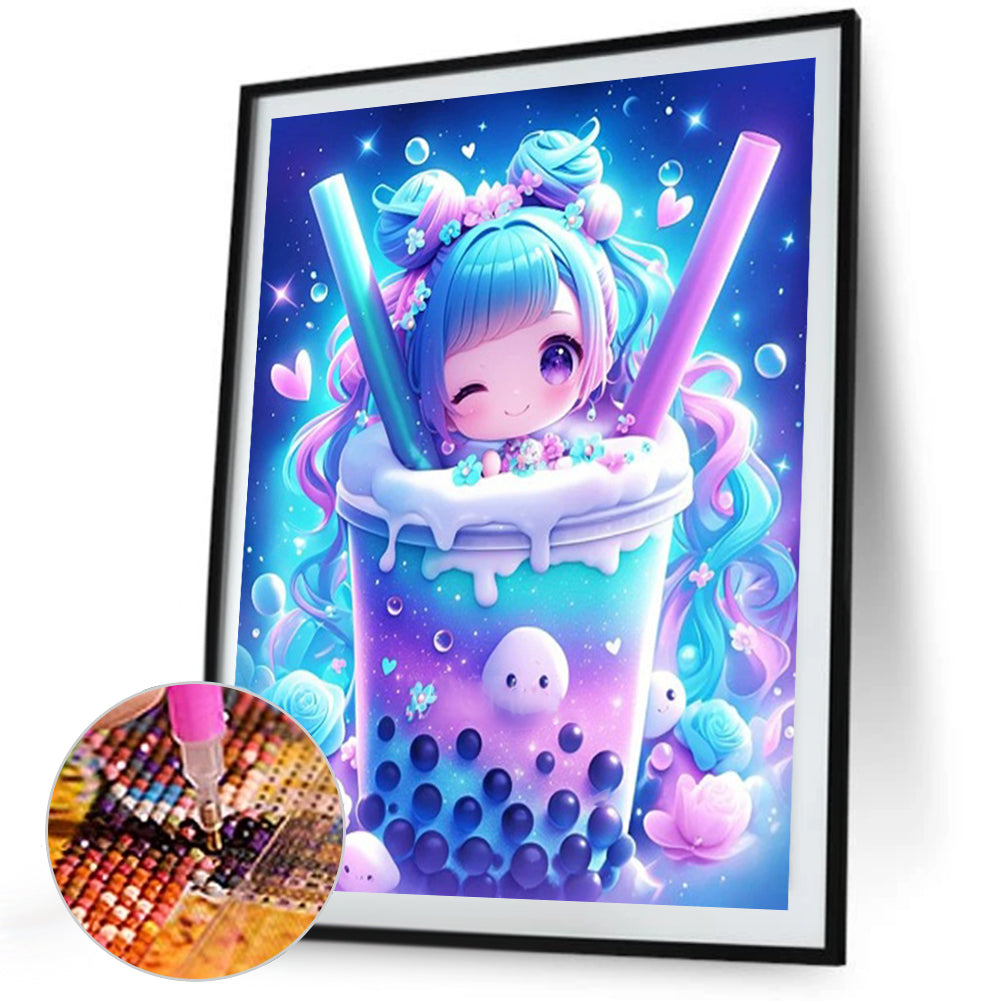 Milk Tea - Full Square Drill Diamond Painting 40*50CM
