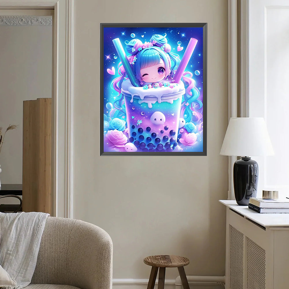 Milk Tea - Full Square Drill Diamond Painting 40*50CM