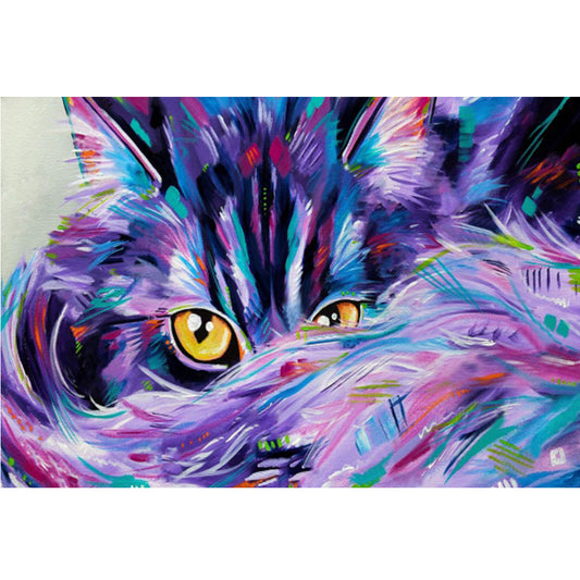 Cat - Full Square Drill Diamond Painting 60*40CM