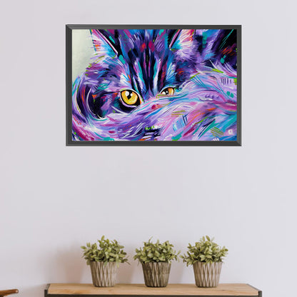 Cat - Full Square Drill Diamond Painting 60*40CM