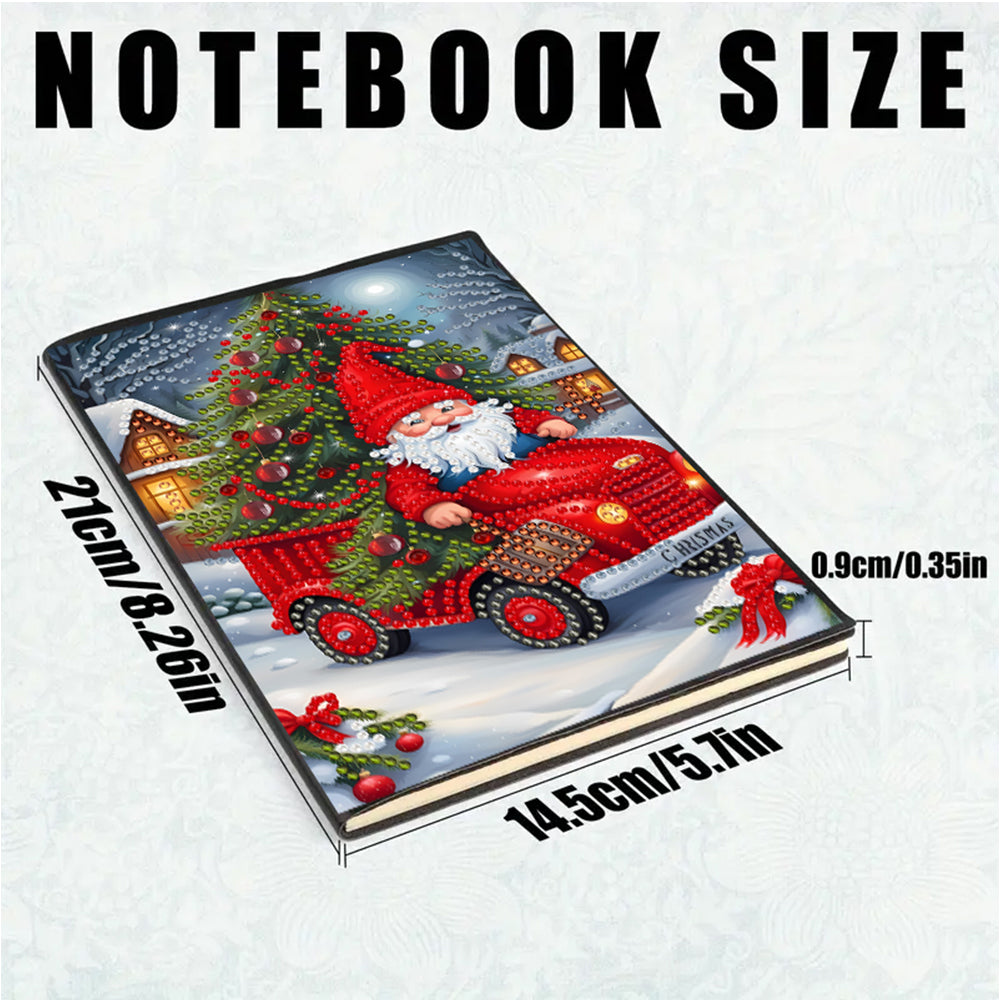 2pcs 50-Page A5 Size Diamond Painting Notebook for Adults Holiday Birthday Gift