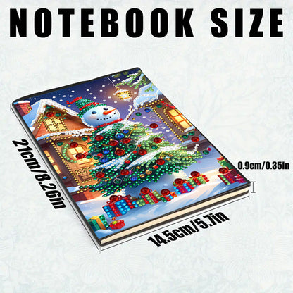 2pcs 50-Page A5 Size Diamond Painting Notebook for Adults Holiday Birthday Gift