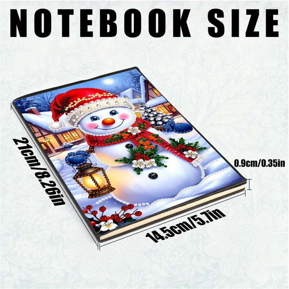 2pcs 50-Page A5 Size Diamond Painting Notebook for Adults Holiday Birthday Gift