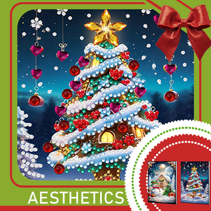 2pcs 50-Page A5 Christmas Diamond Painting Notebook for Adults Holiday Gift