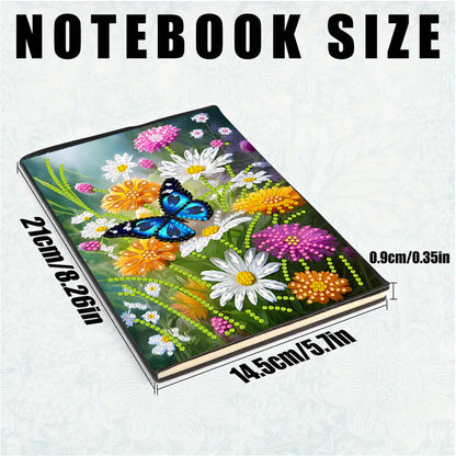 2pcs 50-Page A5 Size Diamond Painting Notebook for Adults Holiday Birthday Gift