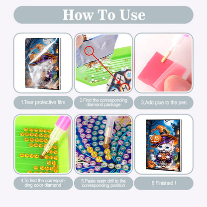 2pcs 50-Page A5 Size Diamond Painting Notebook for Adults Holiday Birthday Gift